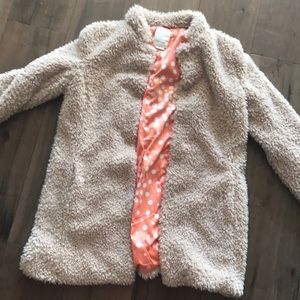 Fuzzy soft fully lined coat from Anthropology